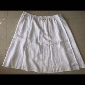 White Plus Size Skirt